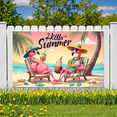 thumbnail image 6 of Tropical Theme Summer Banner Flamingo Beach Style for Outdoor Party Vacation Decoration, 6 of 7
