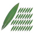 thumbnail image 1 of Bamboo Leaves for Sushi Plate Adorn Display Decorative Leaf Set of 100 Realistic Green Bamboo Mats, 1 of 5