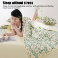 thumbnail image 7 of Qocolhg Summer Quilt Bedding Modern Cool Feeling Air Conditioner Quilt for Kids, Cotton Breathable Comforter Print Floral Quilts Bedspread, Cooling Blankets for Hot Sleepers, 39x59 inch, Green, 7 of 7