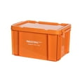 thumbnail image 4 of Contenedores de almacenamiento resistentes, apilables, para acampar, caja de almacenamiento de PP para Naranja, 4 of 9