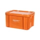 thumbnail image 4 of Contenedor industrial de PP, apilable, para zapatos Naranja, 4 of 9