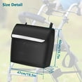 thumbnail image 4 of POINTERTECK Wheelchair Bag for Back of Chair Waterproof Wheel Chair Pouch with Secure Reflective Strip Large Capacity Walker Storage Pouch, 4 of 8