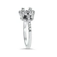 thumbnail image 4 of 1/2ct Pave Halo Diamond Engagement Ring Setting 14K White Gold, 4 of 4