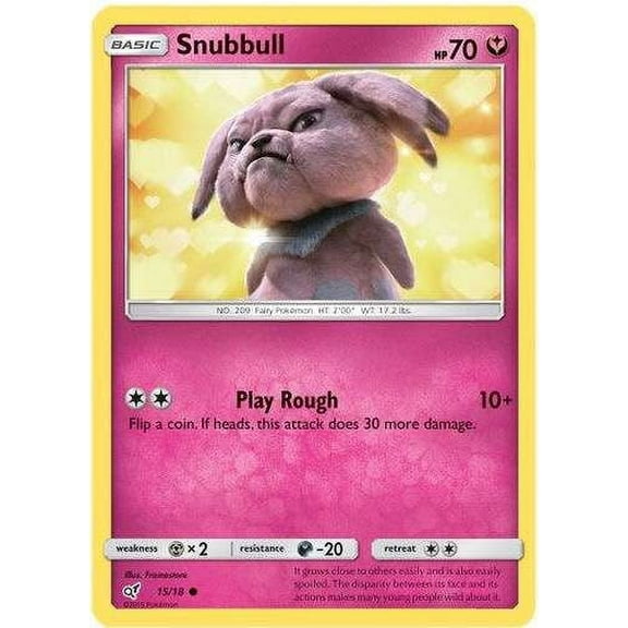 Pokemon Detective Pikachu Common Holo Snubbull #15