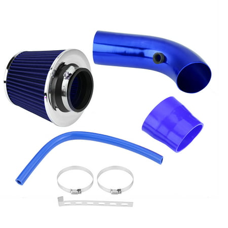 WALFRONT 76mm 3 Inch Universal Car Cold Air Intake Filter Aluminum Induction Hose Pipe Kit, Turbo Filter, Cold Air Induction