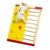 Hypeety Pet Hamster Colorful Wooden Climbing Wall and Ladder Molar Gerbil Rat Chinchillas Guinea Pig Small Animal Toy