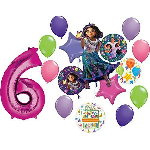 Disney Encanto 6th Birthday Party Supplies Balloon Bouquet Decorations