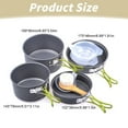 thumbnail image 3 of ZMKIAG Lightweight 4-Piece Camping Cookware Set for 2-3 People | Aluminum Pot with Heat Shield & Foldable Handle | Portable Backpacking Kit for Baby Food/Camping/Picnic (Non-Stick), 3 of 9