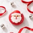 thumbnail image 3 of 3.15" Santa Claus Bun Squishy Toy, Soft Christmas Cookie Figure with Frosted Texture for Desk Decor & Party Favors, 3 of 5