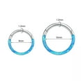 thumbnail image 2 of QQTDFG 1Pc Stainless Steel Opal Nose Septum Rings 16G Ear Tragus Helix Piercing Earring-Style 14-8mm, 2 of 9