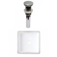 thumbnail image 1 of American Imaginations 16-in. W CUPC Square Bathroom Undermount Sink Set In White - Chrome Hardware - Overflow Drain Incl. AI-31806, 1 of 7