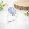thumbnail image 6 of Earth Gems Jewelry Rainbow Moonstone Ring Sterling Silver Ring Handmade Statement Jewelry for Women's, 6 of 7
