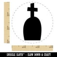 thumbnail image 2 of Tombstone Grave with Cross Halloween Self-Inking Rubber Stamp Ink Stamper - Red Ink - Small 3/4 Inch, 2 of 7