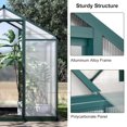 thumbnail image 5 of Aoile Green Houses for Outside, 10' x 6.25' Heavy Duty Walk in Greenhouses with Rooftop Vent & Lockable Door for Patio, Backyard, Garden, 5 of 7