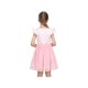 thumbnail image 5 of Vestido de Niña Rosa a Rayas Cuello Redondo Manga Corta con Volantes Tul Casual Algodón 4 Años, 5 of 7