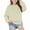 Beige, variant on Girls Crewneck Sweatshirt Long Sleeve Pullover Tops Drop Shoulder Sweatshirts Side Split Workout Activewear Sweatshirts for Girl Trendy Beige 9Y