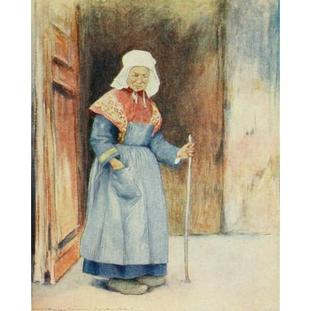 Brittany 1912 Quimper the cathedral porch Canvas Art - Mortimer Menpes (18 x 24)