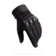 thumbnail image 1 of Xiao Hua Guantes militares tácticos de goma con nudillos duros para exteriores, para pantalla táctil, transpirables, resistentes al desgaste, con protección para las articulaciones de PP (negro, L), 1 of 5