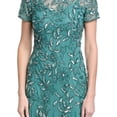 thumbnail image 3 of Adrianna Papell womens  Bead & Sequin Maxi Dress, 4, Green, 3 of 4
