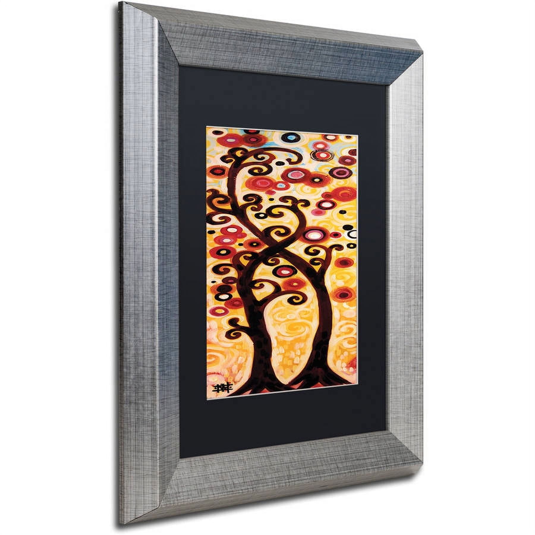 Trademark Fine Art "12" Canvas Art by Natasha Wescoat, Black Matte, Silver Frame