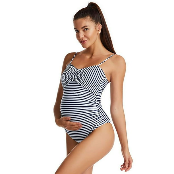 Maternity Swimsuit One Piece Bikini for Pregnancy Bathing Suit Swimwear.