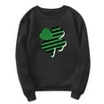thumbnail image 1 of Pompotops Chandail pour Hommes de la Saint-Patrick en Molleton Imprimé Col Rond Décontracté en Solde, 1 of 3