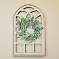 thumbnail image 2 of Farmhouse Wooden Wall Window Arch - The Paradise Fields Large Wood Window Frame 2 Sizes 44" and 48" - Paradise Fields + Wreaths, 2 of 20