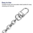 thumbnail image 4 of Uxcell 47"x0.28" Purse Chain Strap, Purse Handle Shoulder Bags Replacement Strap, Silver, 4 of 5