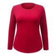 thumbnail image 1 of Playera George Talla 40 Cuello Redondo Manga Larga Corte Plus Rojo, 1 of 4