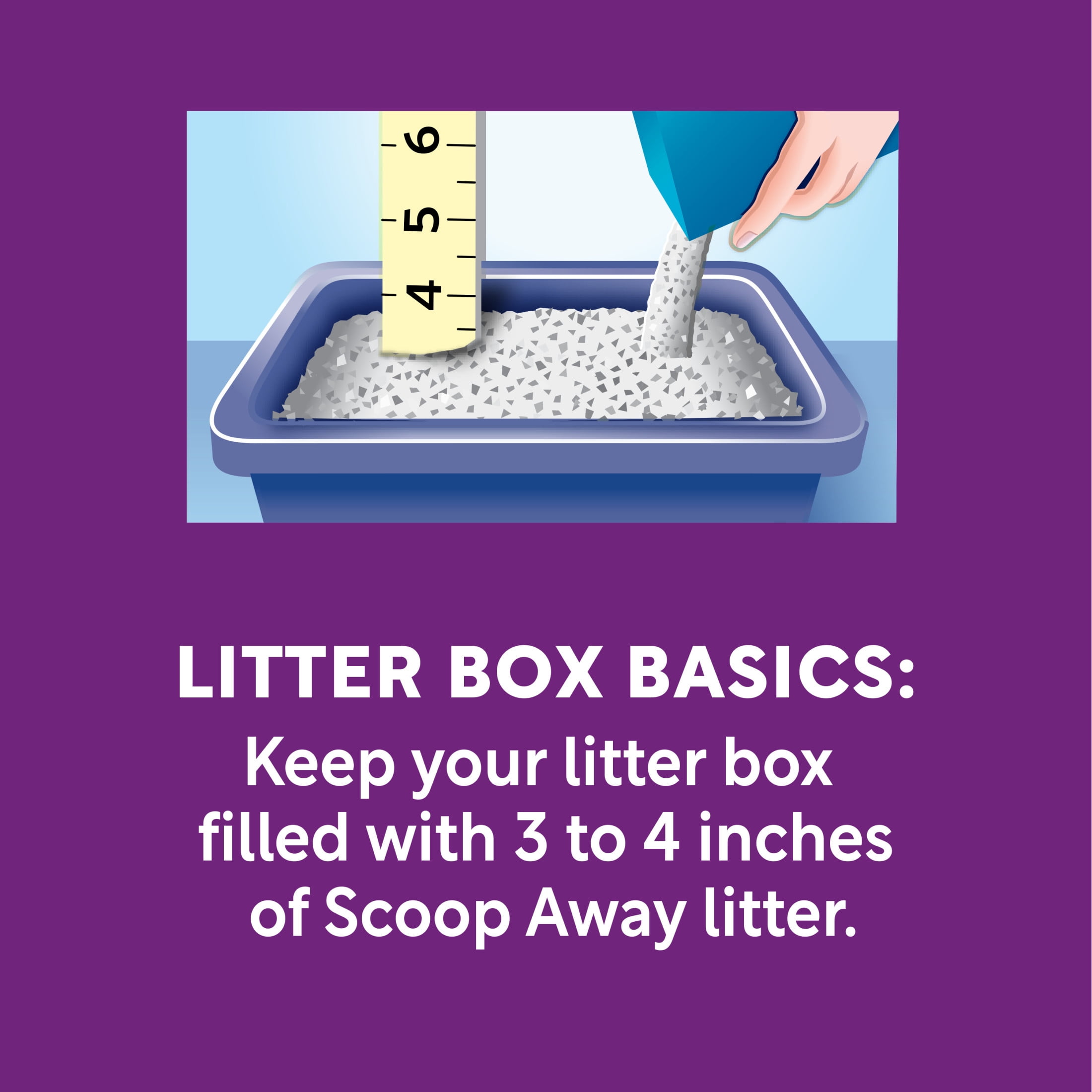 (3 pack) Scoop Away Multi-Cat Clumping Litter With Meadow Fresh Scent, 25 lb. Box