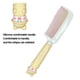 thumbnail image 3 of Peine de dientes, cepillo de pelo rizado para desenredar, pequeño peine portátil para el cuidado del cabello, peine con empuñadura para todos los peinados, 3 of 6