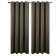thumbnail image 4 of Luxe Weavers Pair of Window Panels Dark Taupe 100% Blackout Curtains 84" Length for Bedrooms, Energy Efficient Drapes, 4 of 10
