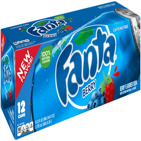 Fanta Berry Flavored Soda, 12 fl oz, 12 pack - Walmart.com