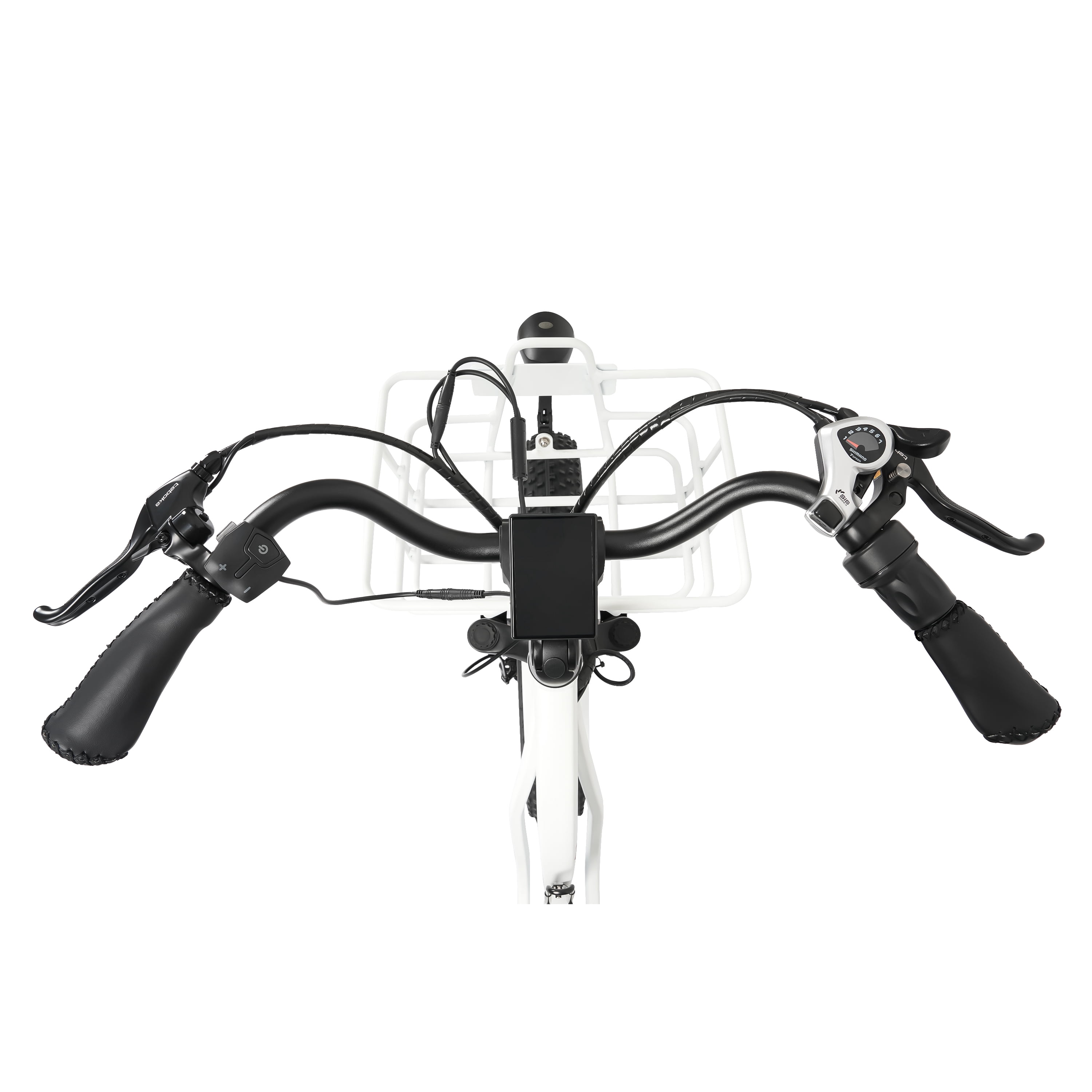 ECOTRIC 22.4AH Electric Tricycle Fat Tire for Adults with Basket, 750W 48V Battery, 3 Wheel Step-Thru E-trike White