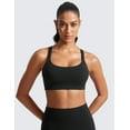 thumbnail image 2 of CRZ YOGA Butterlift Womens Sports Bra Medium Impact Padded Racerback Adjustable Straps, 2 of 6