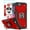 Red, variant on LeYi For iPhone SE 2022 Case (3rd Gen), iPhone 8/7/SE 2020/6s/6 Case, 2 x Screen Protector, Black