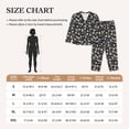 thumbnail image 4 of Pofeuu Cute skull Print Womens Pajamas Set Long Sleeve Sleepwear Button Down Nightwear Soft Pj Lounge Sets Button Down Pajamas Women-XX-Large, 4 of 7