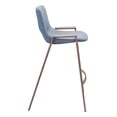 thumbnail image 3 of Set of Two Gray Retro Modern Funk Counter Chairs, 3 of 11