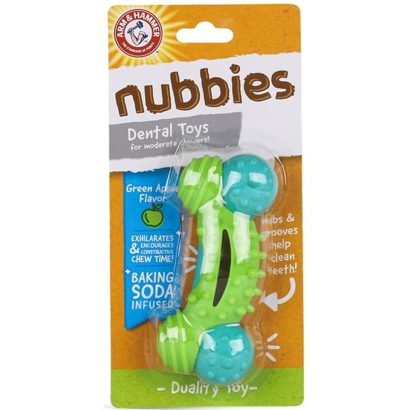 Arm & Hammer Nubbies Duality Bone Durable Dental Dog Chew Toy