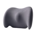 thumbnail image 1 of Almohada de apoyo lumbar para coche, transpirable, para conducir, sentarse, descansar, espuma viscoelástica gris oscuro, 1 of 8
