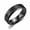 Black-6MM, variant on Men's Two Grooves Sandblasted Titanium Steel Wedding Band, Comfort Fit Dual Glitter Inlay Ring, Hypoallergenic Daily Wear Engagement Promise Ring for Men Women