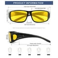 thumbnail image 5 of KALIYADI Night-Vision-Glasses Fit-Over-Glasses Wrap-Around Glasses: Night Vision Glasses Anti Glare HD Polarized for Driving, 5 of 8