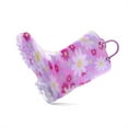 thumbnail image 4 of Kushyshoo Girls Light Up Rain Boots Colorful Pink Flowers Rain Boots for Toddler with Handles 9M, 4 of 5