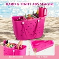 thumbnail image 7 of Top Cup Holder Tray for Bogg Bag Large, Waterproof ABS Drink Holder Fit for Stanley Cup - Organizer & Topper Tray Accessories for Bogg Bag (Pink), 7 of 7