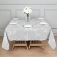 thumbnail image 2 of Floral 60" Square Waterproof Tablecloth, Floral Print Polyester Table Cover, 2 of 6