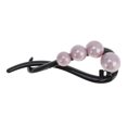 thumbnail image 5 of Unique Bargains 1 Pc Fashion 4 Beads Hair Clips for Home Light Purple Black, 5 of 5