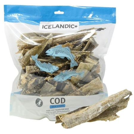 UPC: 0854854007575 | Icelandic+ Cod Skin Mixed Pieces Dog Treat 16-oz Bag