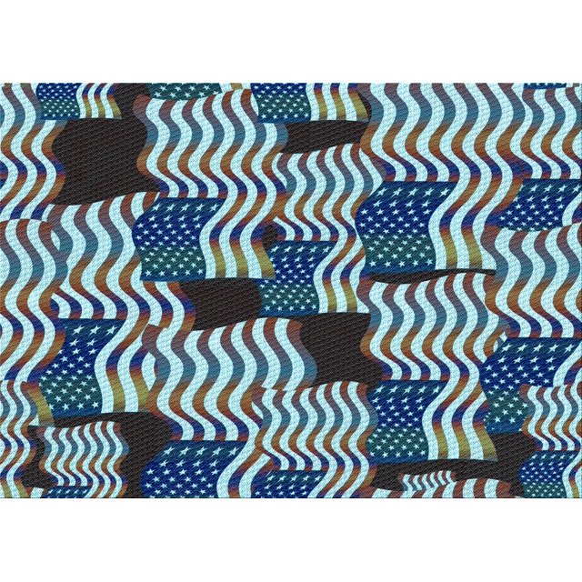 Ahgly Company Machine Washable Indoor Rectangle Transitional Northern Lights Blue Area Rugs, 6' x 9'
