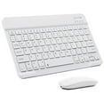 thumbnail image 1 of Ultra-Slim Bluetooth Keyboard and Mouse Combo Rechargeable Portable Wireless Keyboard Mouse Set for Apple iPad iPhone iOS 13 and Above Samsung Tablet Phone Smartphone Android Windows Light, 1 of 7