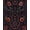 Purple, Pattern 9, variant on Design&I 8'x10' Washable Area Rug Sleek Flatweave Pet Friendly Deep Plum Elegance with Gothic Floral Motifs Victorian Inspired Design Skulls for King Size Bedroom, Under Bed